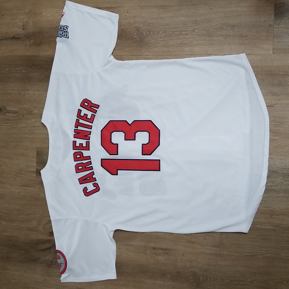 Matt Carpenter Cardinals World Series Mens XL Stitched New - Picture 9 of 12